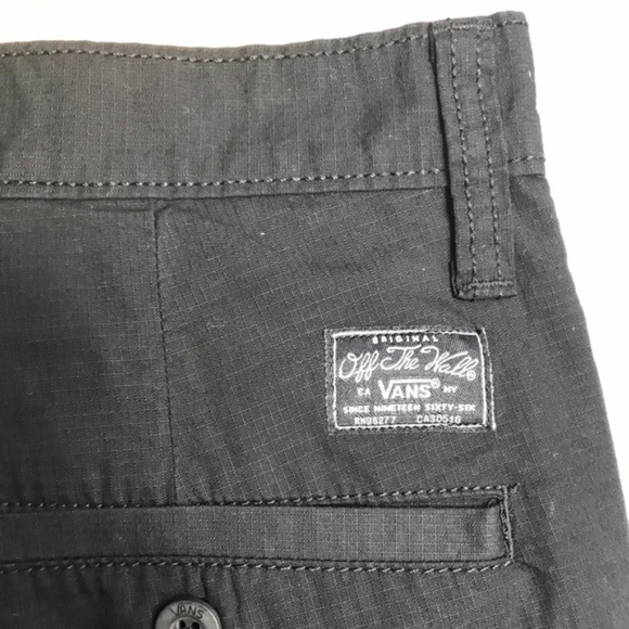 VANS Men’s Splitter-B Skate Shorts Black AUTHENTIC - Picture 6 of 6